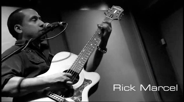Guitarist Rick Marcel and the Epiphone Masterbilt EF-500RCCE