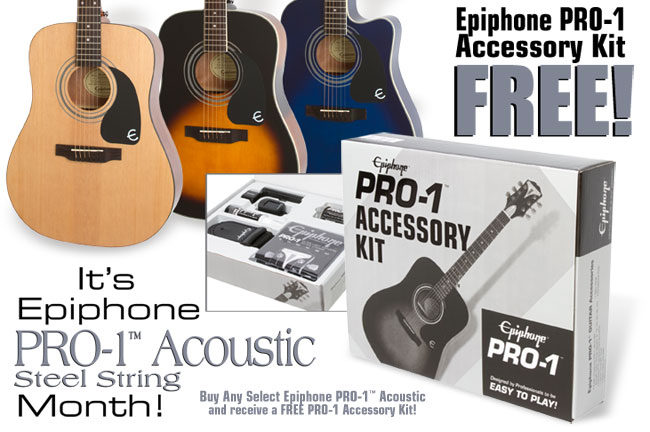 Buy A PRO-1 Acoustic in August and Get a Free PRO-1 Acoustic Accessory Kit