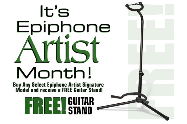 Buy any select Epiphone “Pack” and receive a FREE Belt Pack