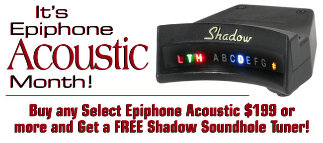 Buy any select Epiphone “Pack” and receive a FREE Belt Pack