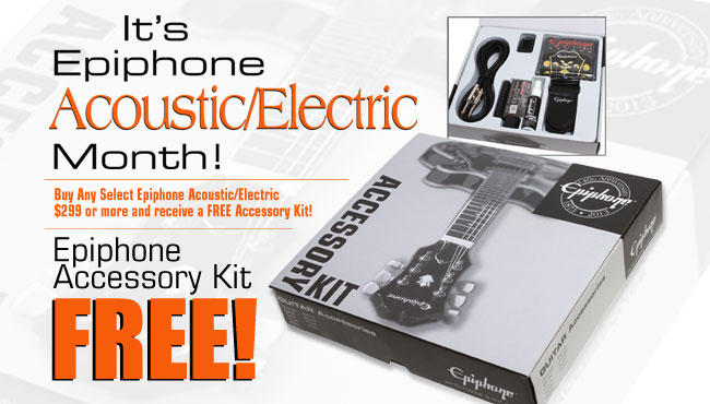 Buy any select Epiphone “Pack” and receive a FREE Belt Pack